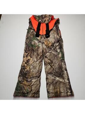 Gamehide Realtree Camo Hunting Bib Overalls Blaze Orange Insulated Mens M